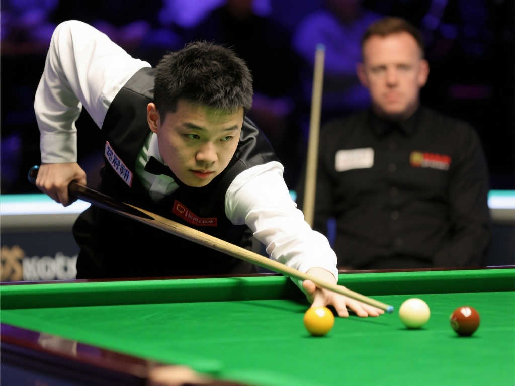 斯诺克世锦赛首轮：范争一3-1领先马克-艾伦，强势进入中场休息